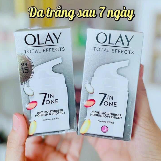 Kem Dưỡng Olay UK chống lão hoá Olay 7-in-1 Total Effects Night moisturiser Nourish overnight