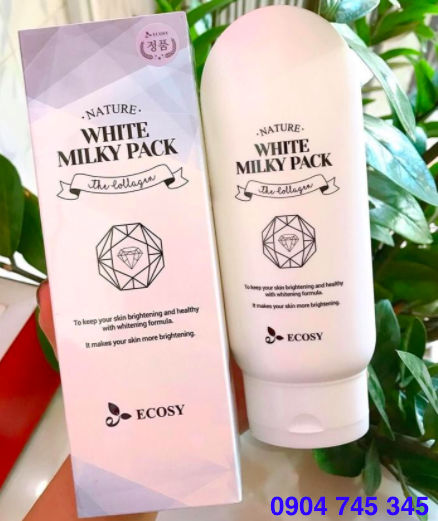 Kem dưỡng trắng body Nature White Milky Pack ECOSY