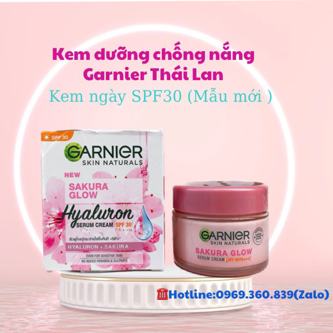Kem Dưỡng Trắng Da Garnier Sakura White SPF21 Thái Lan