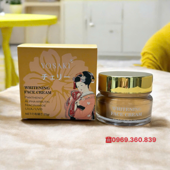 Kem Dưỡng Trắng Da Yosaki Sakura Whitening Face Cream 25gam
