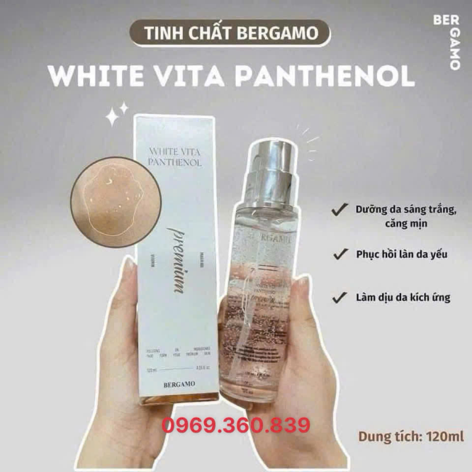 Tinh Chất Serum Dưỡng Trắng Begamo White Vita Panthenol Preminum Essence 120ml(mẫu mới)