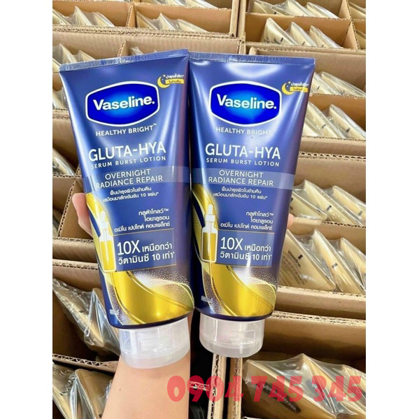 duong-trang-body-duõng-thẻ-tráng-da-vaseline-10x-healthy-bright-gluta-hya-burst-over-night-thái-lan-330mlmàu-xanh-7675