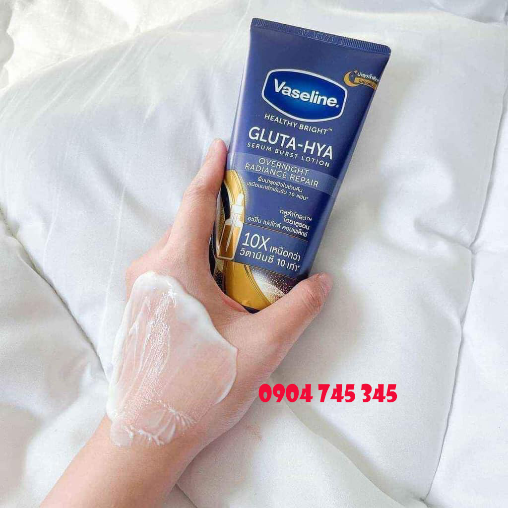 duong-trang-body-duõng-thẻ-tráng-da-vaseline-10x-healthy-bright-gluta-hya-burst-over-night-thái-lan-330mlmàu-xanh-7675